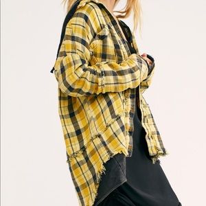 Free People We the Free Calico Basin Plaid Button down